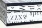 Preview: Box ABC letter motif black and white